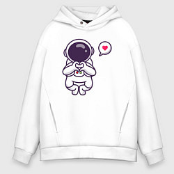 Мужское худи оверсайз Astronaut love