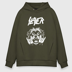 Мужское худи оверсайз Slayer rock dog