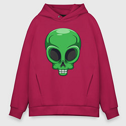 Мужское худи оверсайз Green skeletor