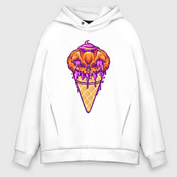 Мужское худи оверсайз Halloween ice cream