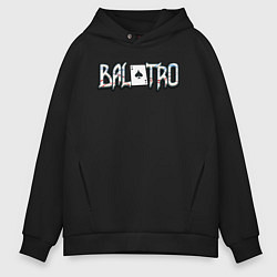 Мужское худи оверсайз Balatro logo