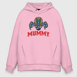 Толстовка оверсайз мужская Dead mummy, цвет: светло-розовый