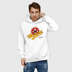 Толстовка оверсайз мужская Molndal hockey, цвет: белый — фото 2