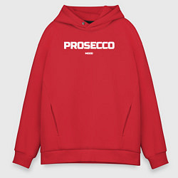 Толстовка оверсайз мужская Prosecco mood, цвет: красный
