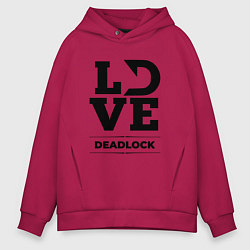 Толстовка оверсайз мужская Deadlock love classic, цвет: маджента
