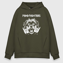 Мужское худи оверсайз Foo Fighters rock dog