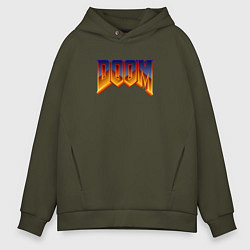 Мужское худи оверсайз Doom logotype