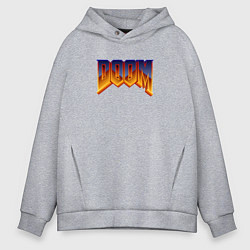 Мужское худи оверсайз Doom logotype