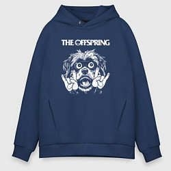 Толстовка оверсайз мужская The Offspring rock dog, цвет: тёмно-синий