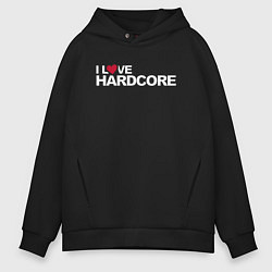 Мужское худи оверсайз I love hardcore