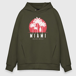 Мужское худи оверсайз Miami ocean drive