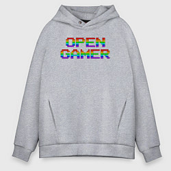 Мужское худи оверсайз Open gamer logo