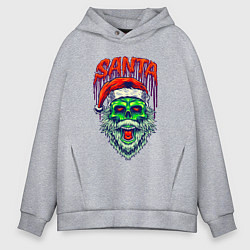 Мужское худи оверсайз Dead zombie Santa
