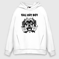 Мужское худи оверсайз Fall Out Boy - rock dog