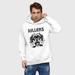 Толстовка оверсайз мужская The Killers - rock dog, цвет: белый — фото 2