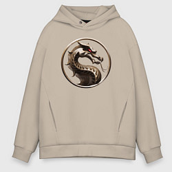 Мужское худи оверсайз Mortal kombat movie logo