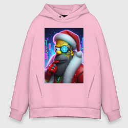 Мужское худи оверсайз Simpson Claus - cyberpunk