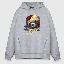 Толстовка оверсайз мужская Авантюрин, цвет: меланж