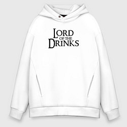 Мужское худи оверсайз Lord of the drinks logo