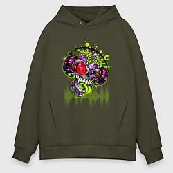 Толстовка оверсайз мужская DJ Zombie, цвет: хаки