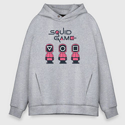 Толстовка оверсайз мужская Squid games, цвет: меланж