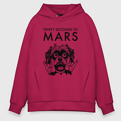 Мужское худи оверсайз Thirty Seconds to Mars - rock dog