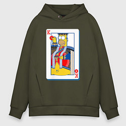 Толстовка оверсайз мужская Король Гомер, цвет: хаки