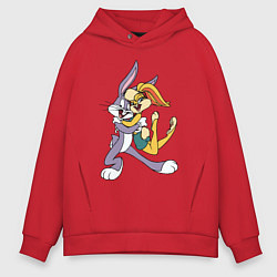 Мужское худи оверсайз Bugs Bunny - Lola Bunny