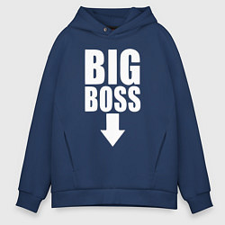 Толстовка оверсайз мужская Big boss arrow, цвет: тёмно-синий