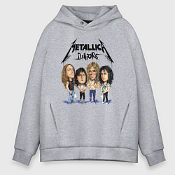 Толстовка оверсайз мужская Metallica juniors - cartoon, цвет: меланж