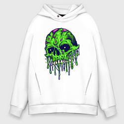 Мужское худи оверсайз Green skull