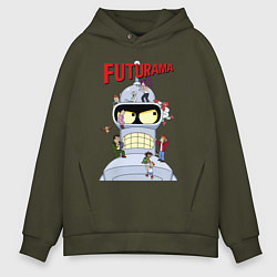 Мужское худи оверсайз Futurama all