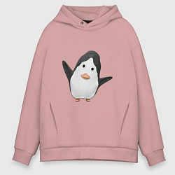 Мужское худи оверсайз Cartoon penguin