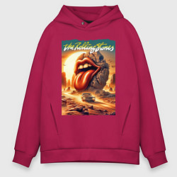 Мужское худи оверсайз Rolling Stones - stylization of the logo