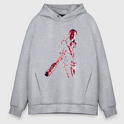 Толстовка оверсайз мужская Ниган с Люсиль, цвет: меланж