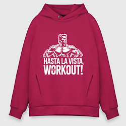 Мужское худи оверсайз Arnold - hasta la vista workout