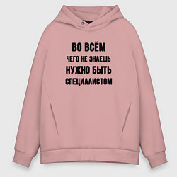 Мужское худи оверсайз Специалист во всём