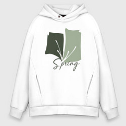 Толстовка оверсайз мужская Spring, цвет: белый