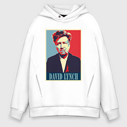 Толстовка оверсайз мужская David Lynch, цвет: белый