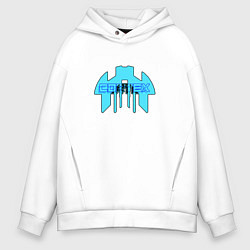 Толстовка оверсайз мужская Cortex голубой aneurism iv, цвет: белый