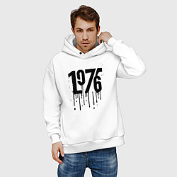 Толстовка оверсайз мужская Капающий 1976, цвет: белый — фото 2