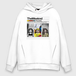 Толстовка оверсайз мужская The weeknd Thursday, цвет: белый