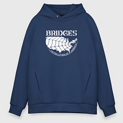 Мужское худи оверсайз Bridges logo