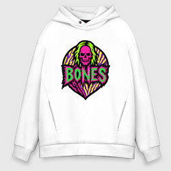 Мужское худи оверсайз Bones кислотный череп