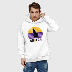 Толстовка оверсайз мужская Kobe dunk, цвет: белый — фото 2