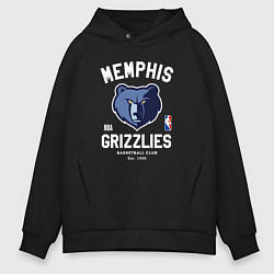 Толстовка оверсайз мужская Memphis Grizzlies - NBA team, цвет: черный