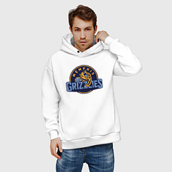 Толстовка оверсайз мужская Memphis Grizzlies - NBA, цвет: белый — фото 2