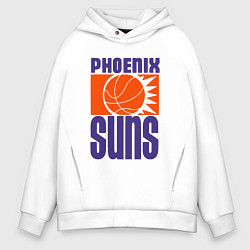 Толстовка оверсайз мужская Phoenix Suns team, цвет: белый