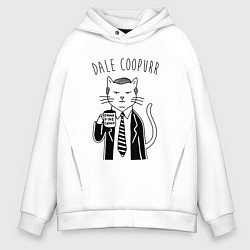 Толстовка оверсайз мужская Dale Coopurr, цвет: белый