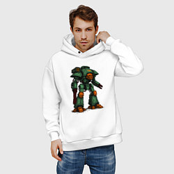 Толстовка оверсайз мужская Имперский мощный титан, цвет: белый — фото 2